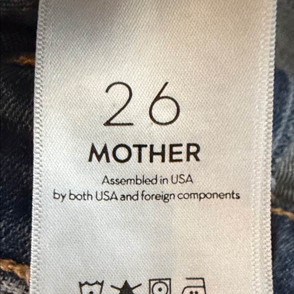 MOTHER Straight-Leg High-Rise Jeans in Dark Blue Fade - Picture 4 of 6